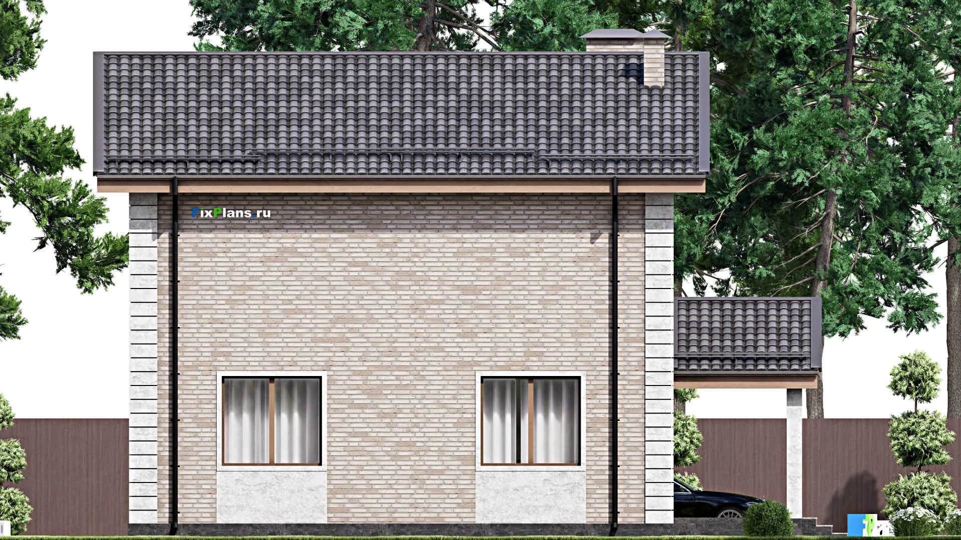 F-14147 - Проект двухэтажного дома 12 на 14, площадью 190 м² с 3 спальнями