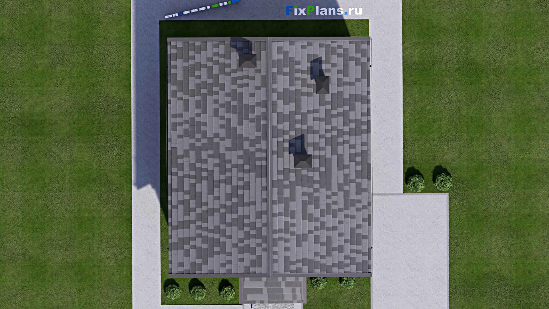 F-12518 - Планы дома с мансардой 10 на 14, площадью 170 м² с 5 спальнями