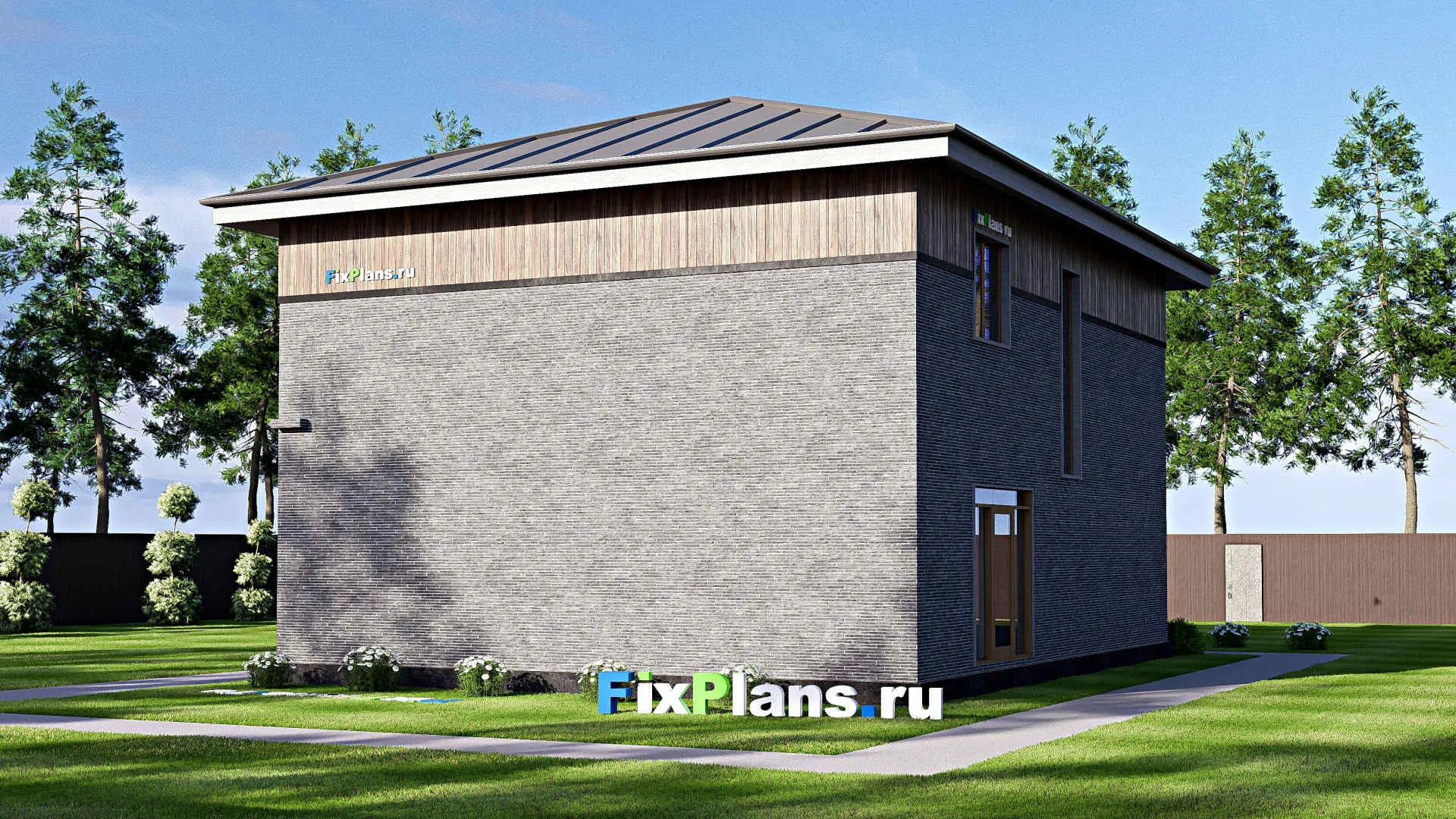 F-18602 - Планы двухэтажного дома 10 на 13, площадью 170 м² с 3 спальнями