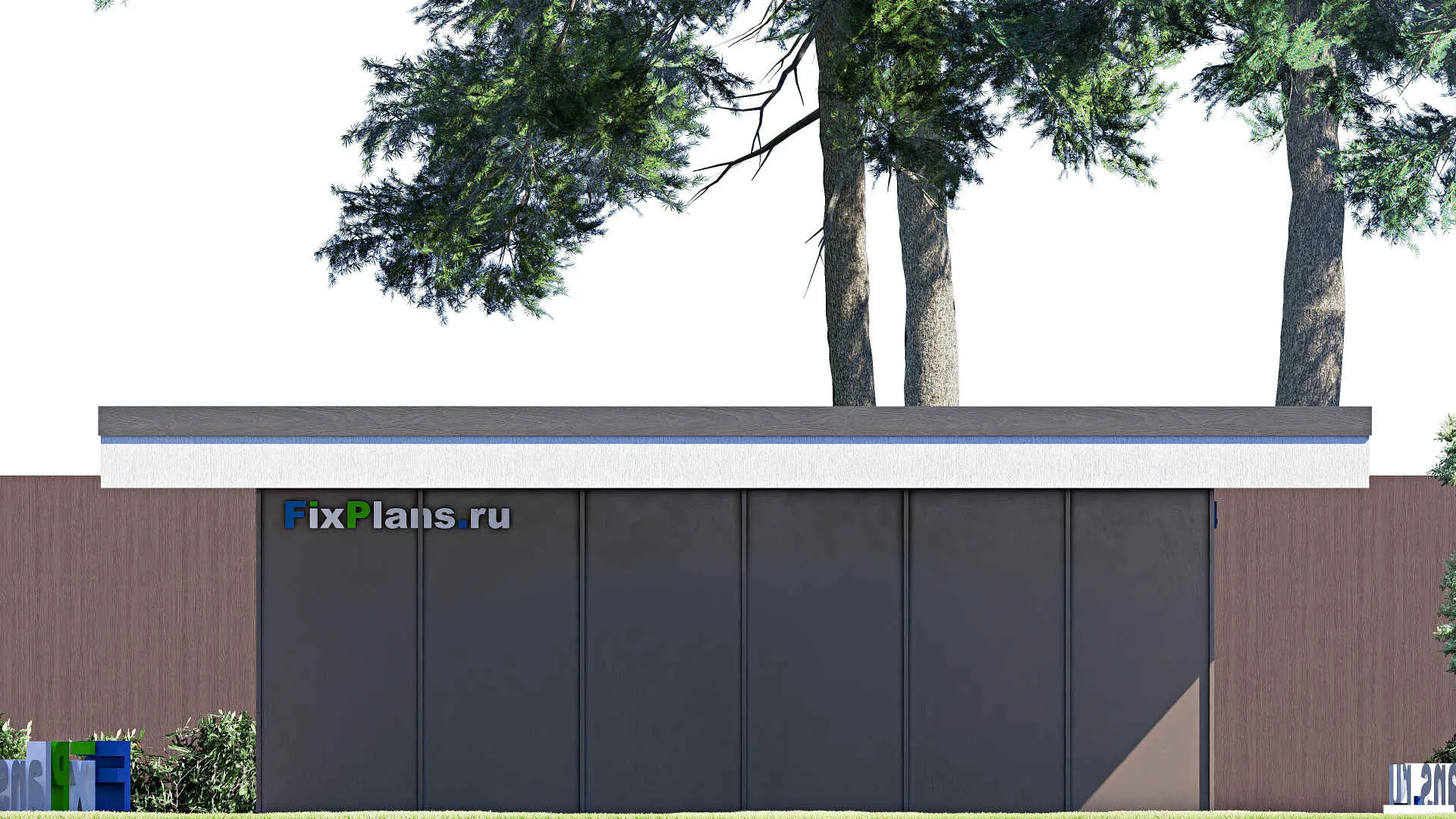 F-21176 - Проект гаража 7 на 14, площадью 80 м² на 1 машиноместо