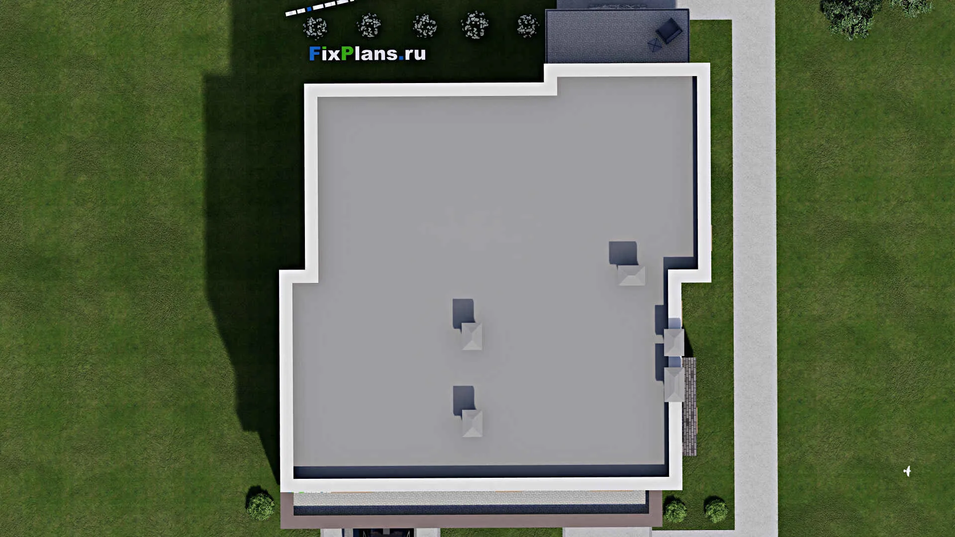 F-11888 - Планы двухэтажного дома 15 на 17, площадью 300 м² с 3 спальнями