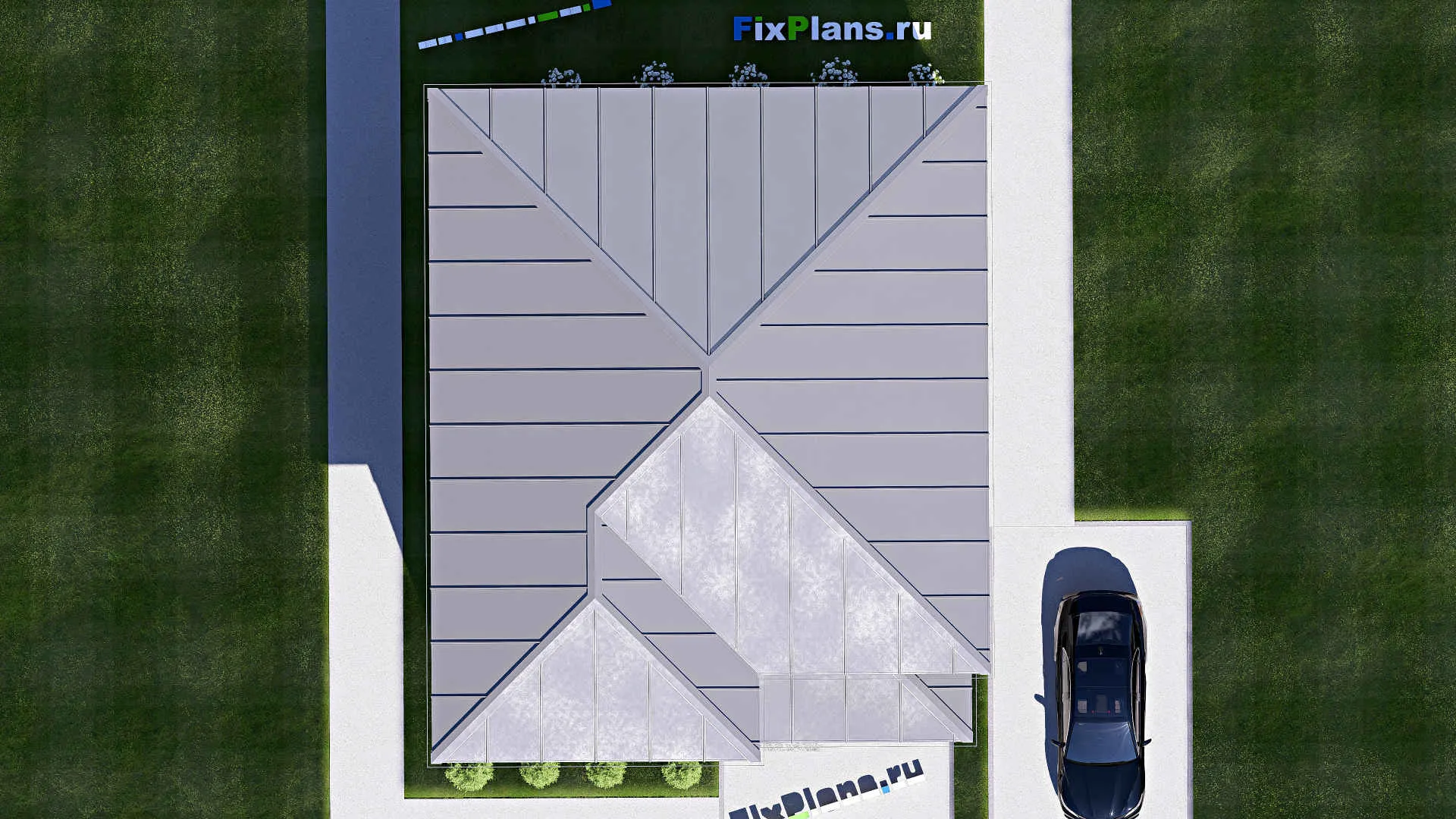 F-18602 - Планы двухэтажного дома 10 на 13, площадью 170 м² с 3 спальнями