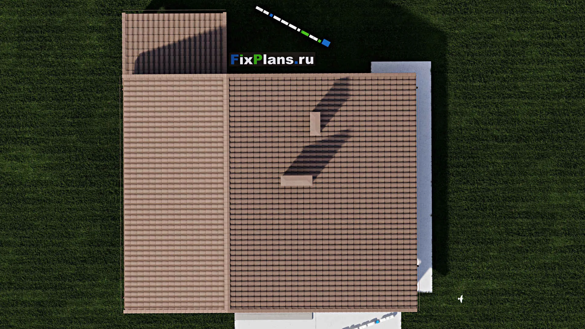 F-0323 - Планы дома с мансардой 11 на 14, площадью 180 м² с террасой, балконом, гаражом на 1 машину и 4 спальнями