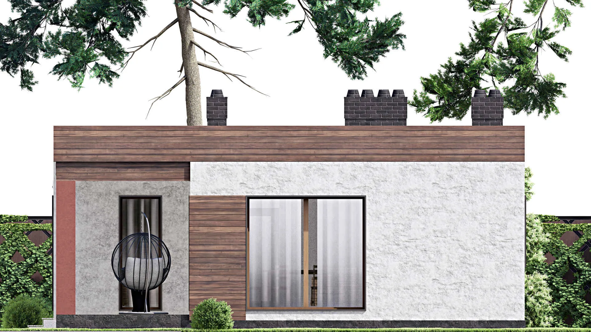 F-15506 - Проект бани 10 на 16, площадью 130 м² с терассой и санузлом